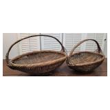 2 Handle Baskets - Nice Patina