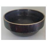 Brown stoneware bowl