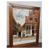 Beautiful old frame / Vermeer the little street