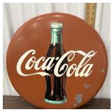 1990 Coca Cola metal sign