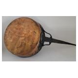 Hand forged copper & wrought iron dovetailed pan