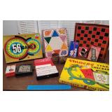 Box mostly vintage games - bucket of monkeys,
