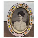 Beautiful Italian Mosaic frame - signed Italy