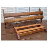 2 Wall Mount Book Racks