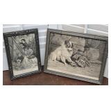 2 Small Deco Frames / Engravings