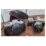 2 Minolta cameras - x-370 and SRT 101