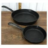 2 Wagner cast iron skillets