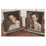 2 art Deco swivel frames