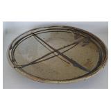 Mid century Studio pottery large charger - has