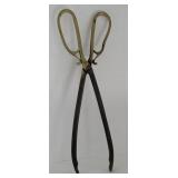 Hand forged brass tongs