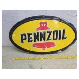 Pennzoil plastic sign
