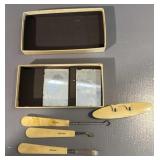 Vtg French Ivory manicure Set