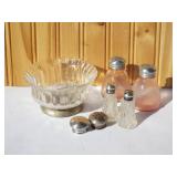 Pink Depression Glass Salt & Pepper, Cut Glass
