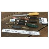 Collection of knives & pocket tool