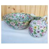 Vintage Japanese Porcelainware hand painted bowl
