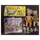 Flintstone toys, game and comics