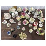 Floral ceramic pieces *not all perfect, very