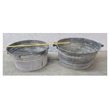 2 Galvanized Wash Tubs