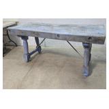 Butcher block table 61"25"30" - 4"thick top