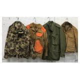 4 Outdoor/hunting Coats *some Wear/damage