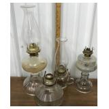 Glass oil lamps *some contain liquid, shipping
