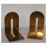 Mid Century Modern Minimalist Brass Bookends 6
