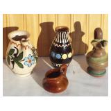 Small Pottery Vases/Jugs. Jamestown, Hungarian,