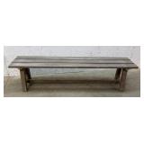 Teak, wood bench 15x72x18
