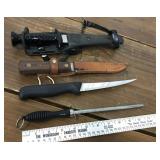 Knives & sharpener