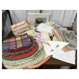 Linens Attic trunk find- throw blanket,