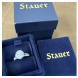 .925 Stauer ring in box and packaging