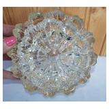Vintage Hazel Atlas Glass Nesting Ashtrays (3 pc