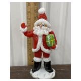 Art glass Santa *heavy