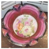 Large Hand painted Bavarian fruit bowl