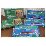 5 boxes vintage Christmas lights