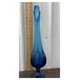 MCM gorgeous blue vase