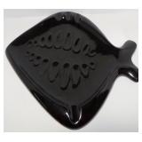 Mid Century Modern Ceramic Fish Ashtray 10" X 10"