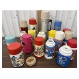 Box of misc. thermoses - Archie, Mickey Mouse,