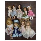 Lot vintage dolls