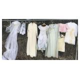Bridal veils, girls dresses, baby shoes, Ladies