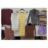 Vintage sweaters, dress, etc... fun colors