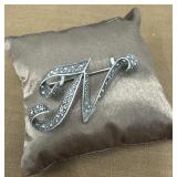 .925 ï¿½Nï¿½ Brooch with Marcasite stones