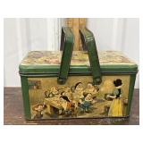 Snow White biscuit tin/pail