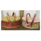 2 Vintage Tin Lunch Pails