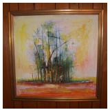 Large Mid Century Modern Abstract Expressionist