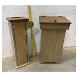 2 Wooden Bathroom Cabinets