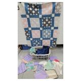 Vintage fabric samples, Part of antique farmhouse