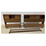Two mid-century beds