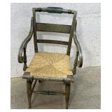 Stenciled armchair