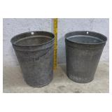 2 Galvanized Sap Buckets